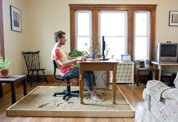 Warna dinding pasir pantai